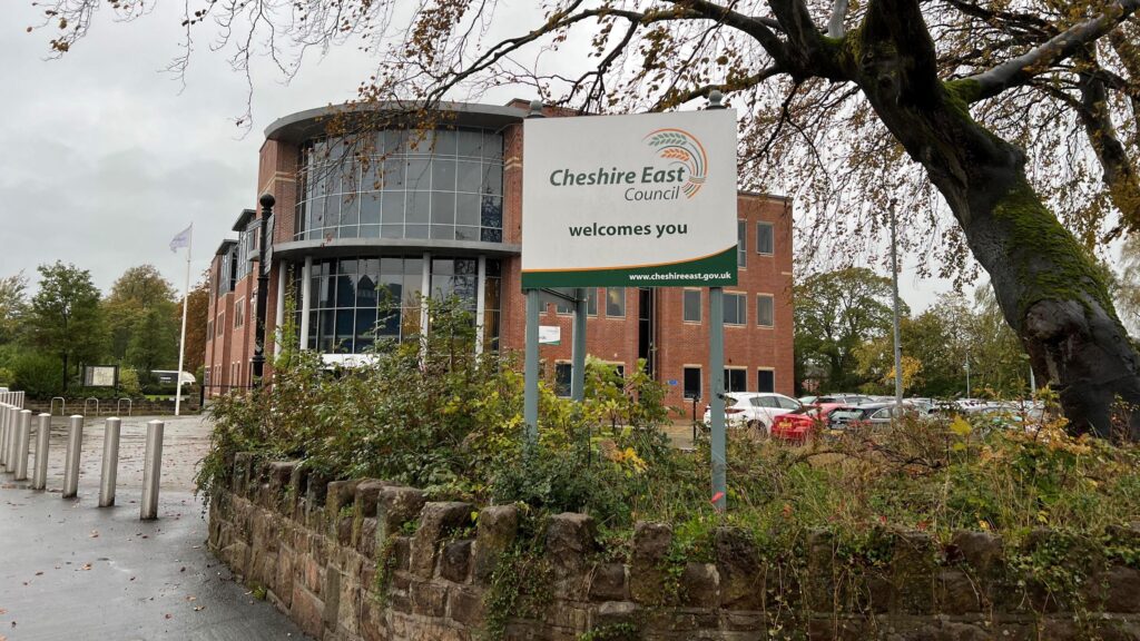 chesire east sign
